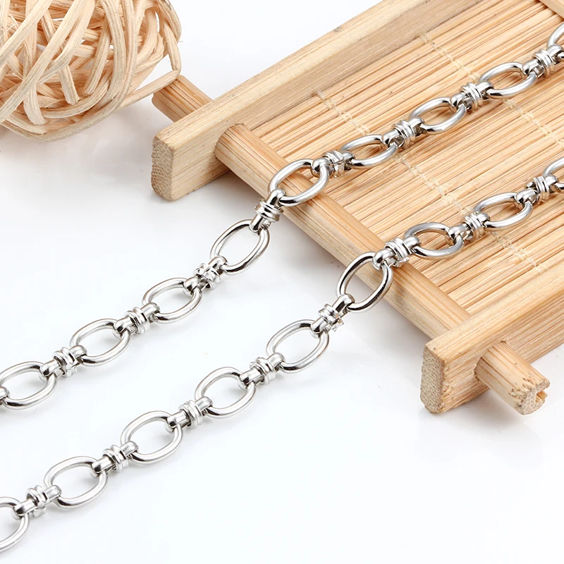Handmade Stainless Steel Gross Oval Chunky Knot Hip Hop Punk Link Chain