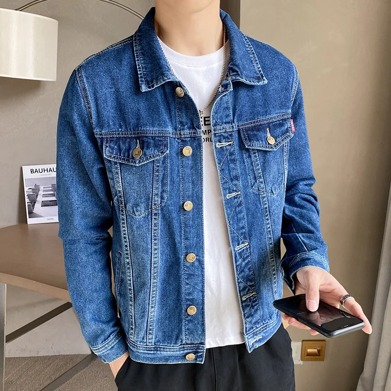 Wholesale Denim Jacket Men Oem Custom Men's Clothes Coats Fashion Designer Men Jean Jacket Buy