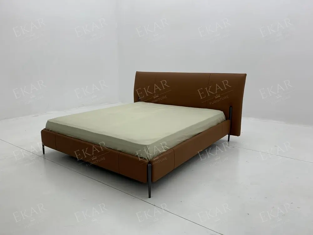 product stainless steel bed frame with mirror finish gunmetal legs   sleek and sturdy bedroom furniture-68