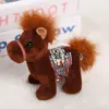 Puledro Pony con Sella da 15 cm - Marrone Scuro