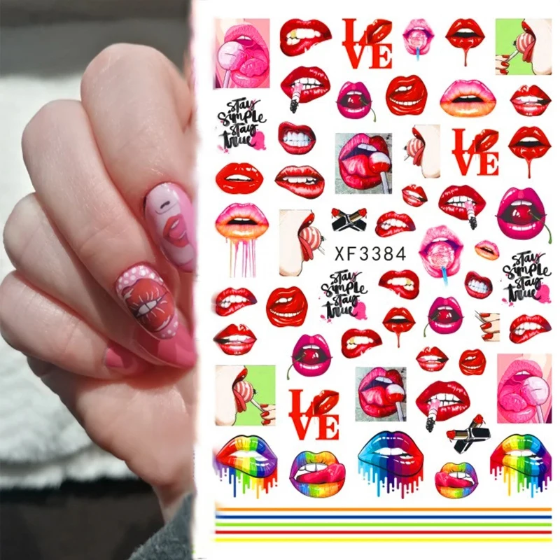 3d Fashion Nail Sticker Manicure Designs Sexy Lips Girl Self Adhesive Nail Charms Sticker On Nails Decoration Decals Beautiful - Buy Nail Sticker,Nail Charms,Nail Decorations Product on Alibaba.com 3d Fashion Nail Sticker Manicure Designs Sexy Lips Girl Self Adhesive Nail Charms Sticker On Nails Decoration Decals Beautiful - Buy Nail Sticker,Nail Charms,Nail Decorations Product on Alibaba.com