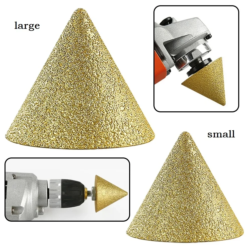 Diamond Beveling Afschuining Bits 50mm SANLEETEK Cone Tile Bits voor Shaping Vergroting Slijpen Bestaande Gaten in Keramische Tegel Porselein Marmer Graniet M14 Draad