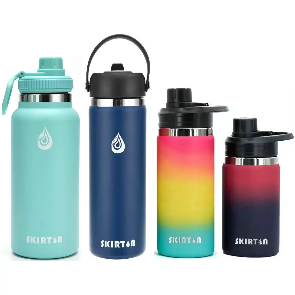 16OZ 20OZ 32OZ 40OZ  Double Wall Vacuum Insulated Stainless Steel Water Bottle Aqua Flask Tumbler Drink Bottle