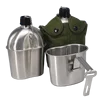 Silver-Canteen + Cup+ Standard Carrying Bag