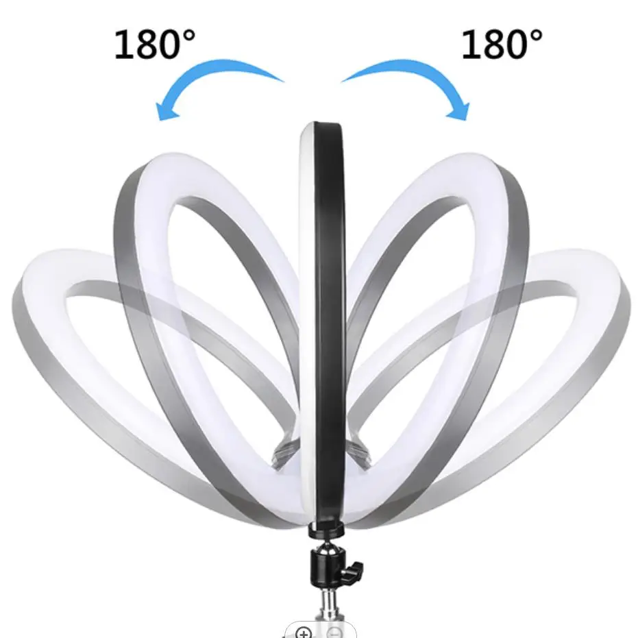 2021 красота 12 дюймов Tiktok Фотографическая селфи 10 дюймов светодиодная кольцевая лампа со штативом для прямой трансляции макияжа