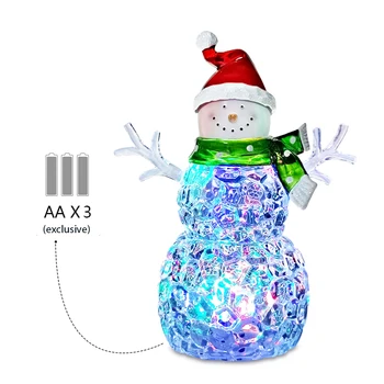 Hot Sale Products Acrylic LED Snowman Christmas Table Decor