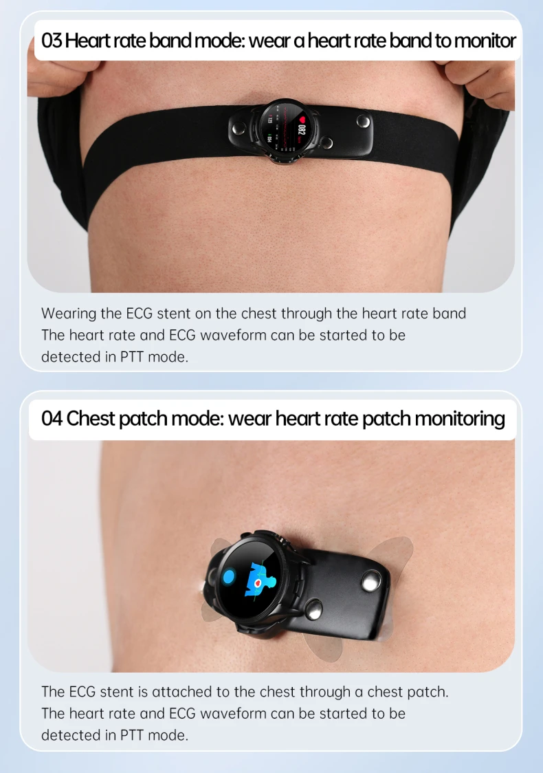 Intelligent ECG Blood Glucose Health Smart Watch 1.39 Inch HD Screen ECG Chest Patch Real Time ECG Analysis E400 Smart Watch (7).jpg