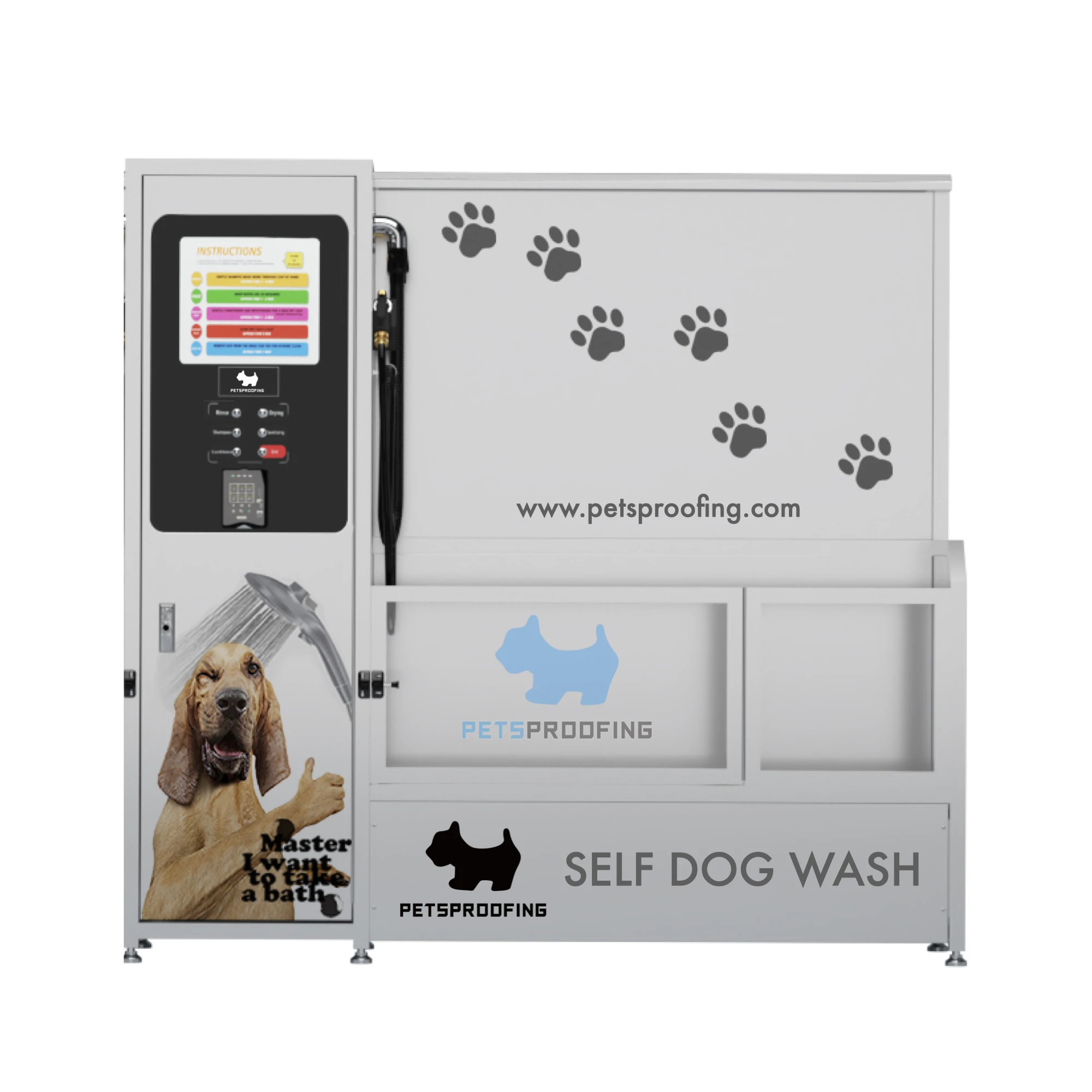 Portable Automatic Dog and Cat Washing Station Self-Service Vending Machine  for Grooming Bathing Products for Small Animals