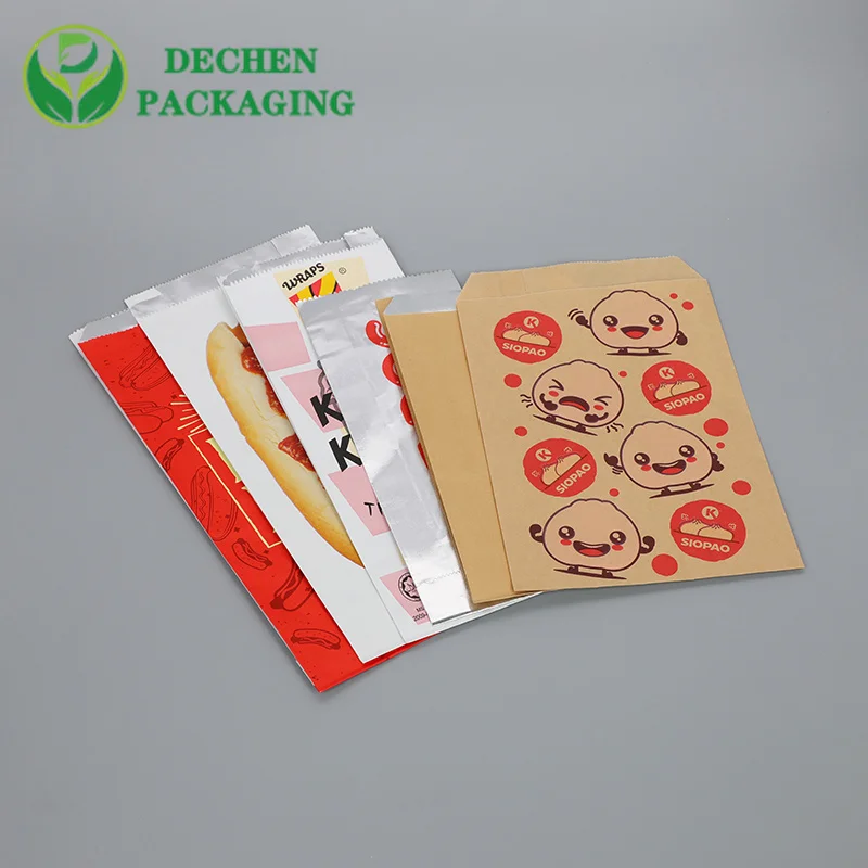 Siopao Paper Bag Kraft Paper Bag Food Guangzhou Food Packaging Bags