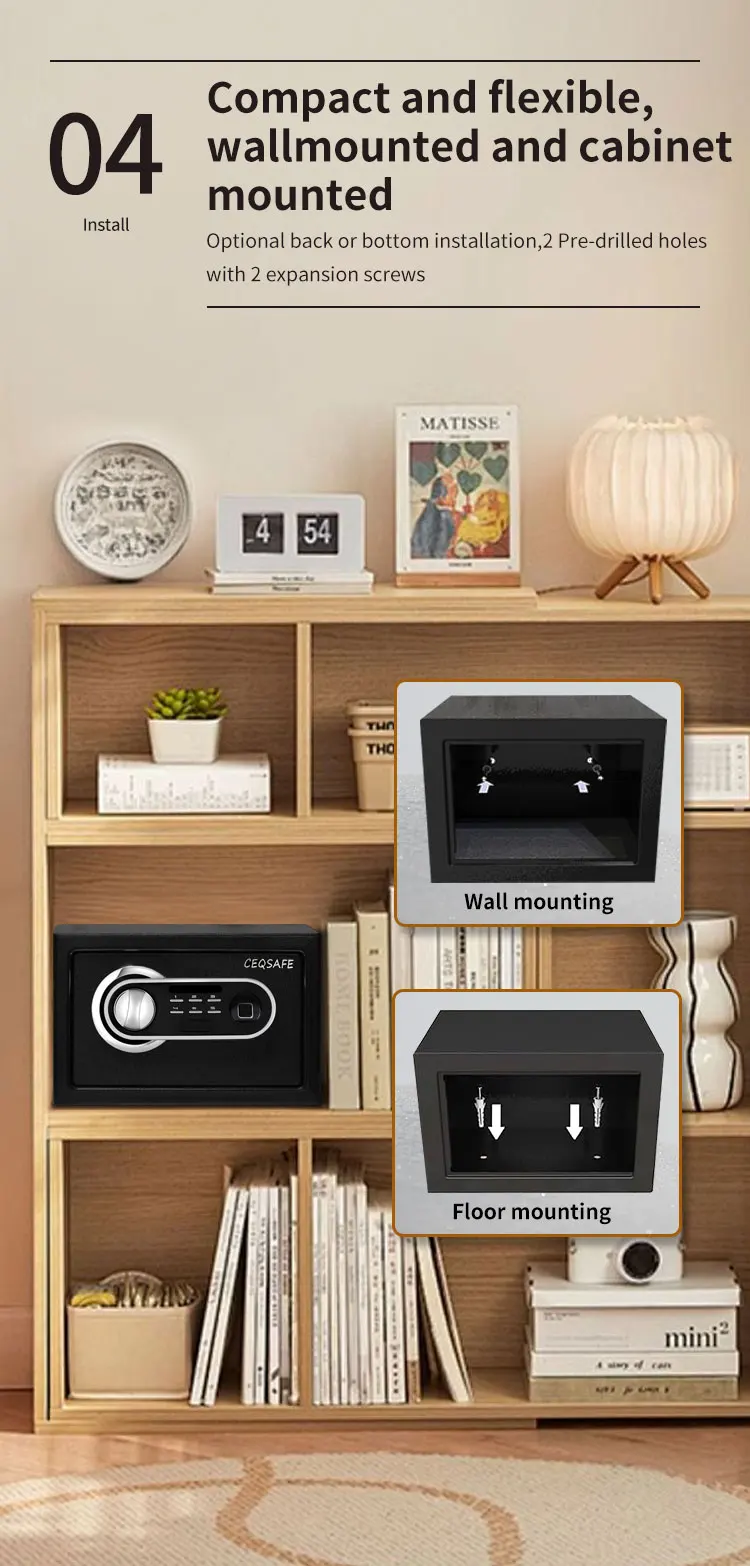 CEQSAFE Wholesale Energy Saving Metal Electronic Hotel Cion Safe Deposit Box supplier