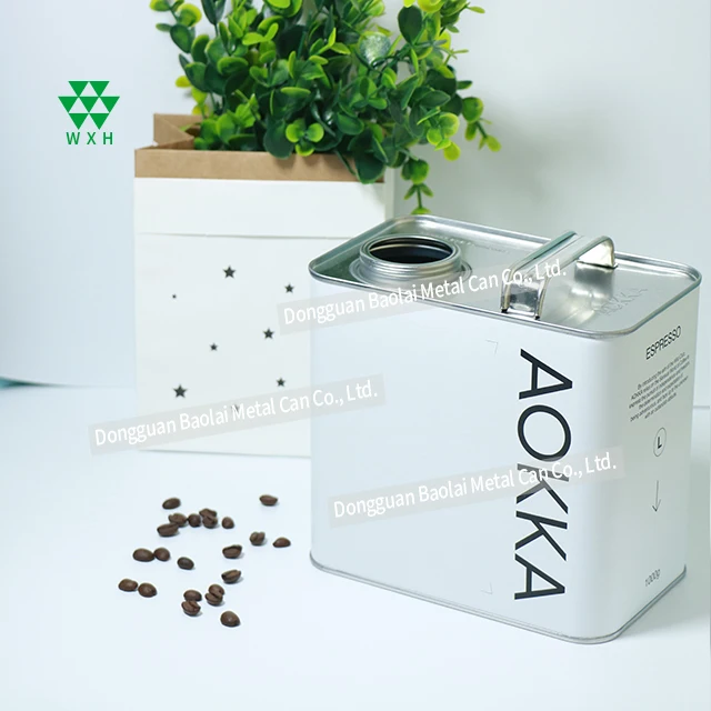 Factory Customize Logo 1kg Coffee Bean Can Coffee Powder Container