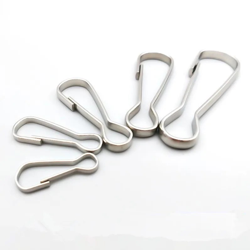 Metal Clips30pcs Stainless Steel Metal Spring Hooks Lanyard Snap Clip Hooks  Key Chain Hook