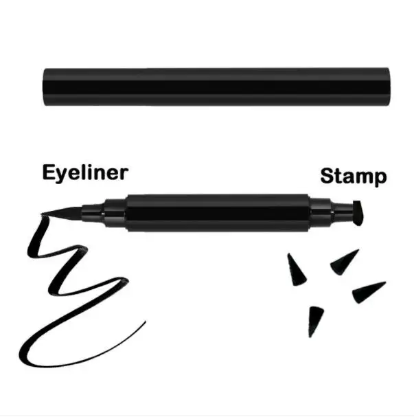 Толстая черная двойная жидкая подводка для глаз 2 в 1 штамп Фирменная этикетка