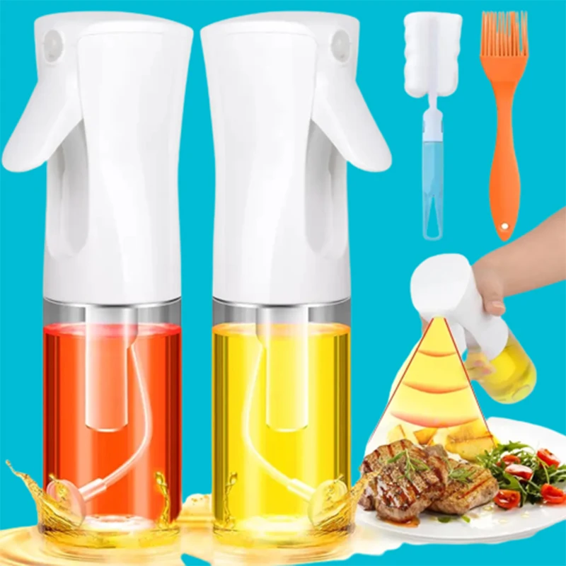 Factory wholesale 200ml 300ml 500ml press type olive oil sprayer special oil bottle for barbecue cooking