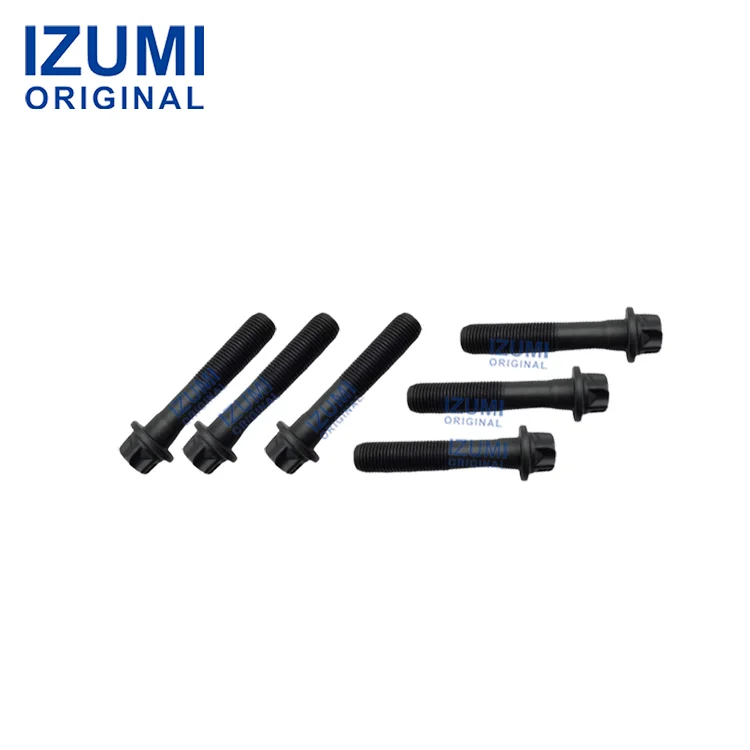 IZUMI ORIGINAL S6D108 S6D125 SA6D140E-2 Connecting Rod Bolt for Komatsu Heavy Duty Diesel Engine Parts