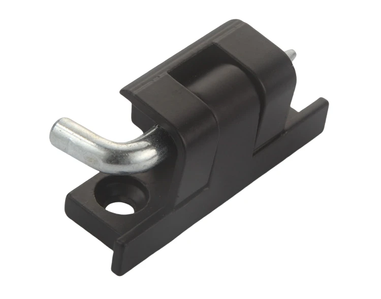 Industrial Electric Panel Metal Cabinet Door Hardware Modern 180 Degree Locking Zinc Alloy Black Hinge Removable Pin Concealed details