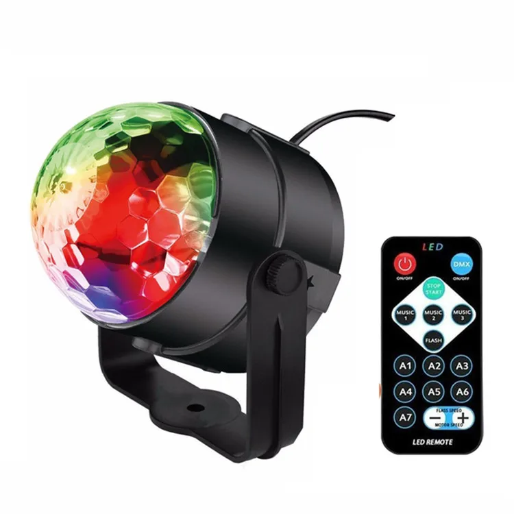 Colorful Rotating Magic Ball Light With Socket Mini Led Disco Stage Lamp Home Room Wedding Birthday Dance Party Bar