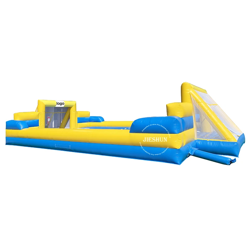 High Quality Team Game Inflatable Soapy Football Pitch Inflatable Human Football Field With Floor for Sale