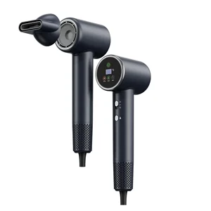 High-Speed Ionic Salon Hair Dryer with Concentrator Nozzle and Difussor Nozzle