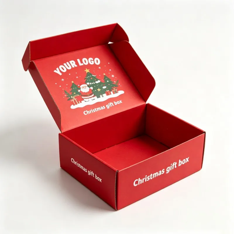 Caja postal de cartón corrugado de alta calidad para Navidad, caja para envío aéreo, cartón de embalaje, cajas de regalo navideñas