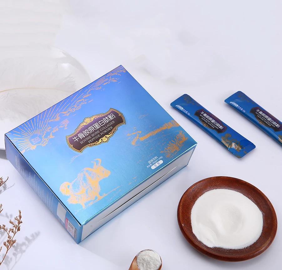 Гидролизованный порошок коллагена бычьего цвета-волосы, ногти, мышцы, воспаление 180 г