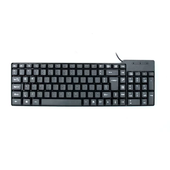 Cheap Ergonomic Membrane Spanish Arabic Wired Black Office USB PC Computer Keyboard