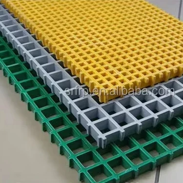 FRP Pultruded Grating Profiles Anti-Slip Chemical Resistant Fiberglass Walkways Custom Sizes