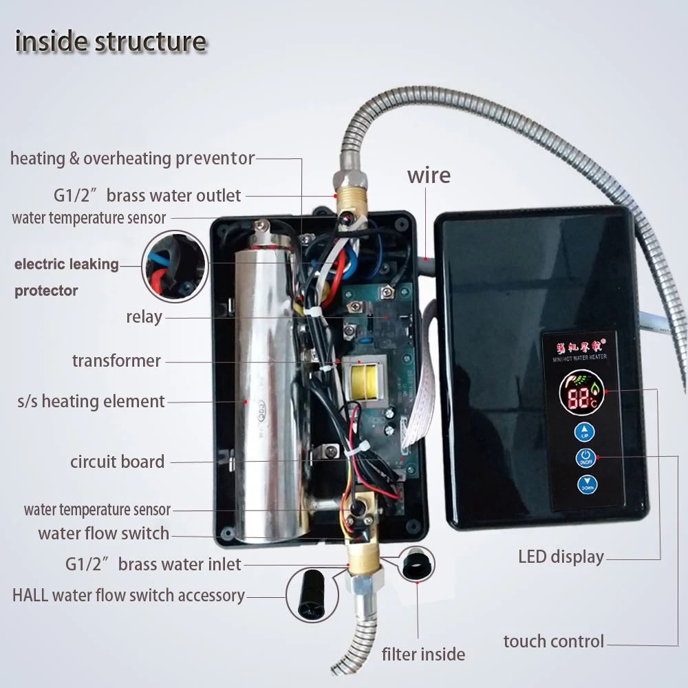 Source 2023 New 110v Factory Price Instant Electric Water Heaters Instant  Water Heater Shower on m.alibaba.com