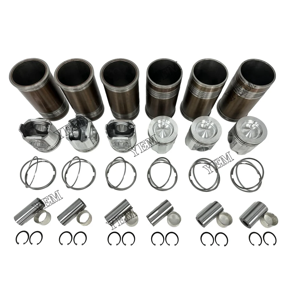 3406 Engine Cylinder Liner Kit With Pistons Rings Liner for Caterpillar