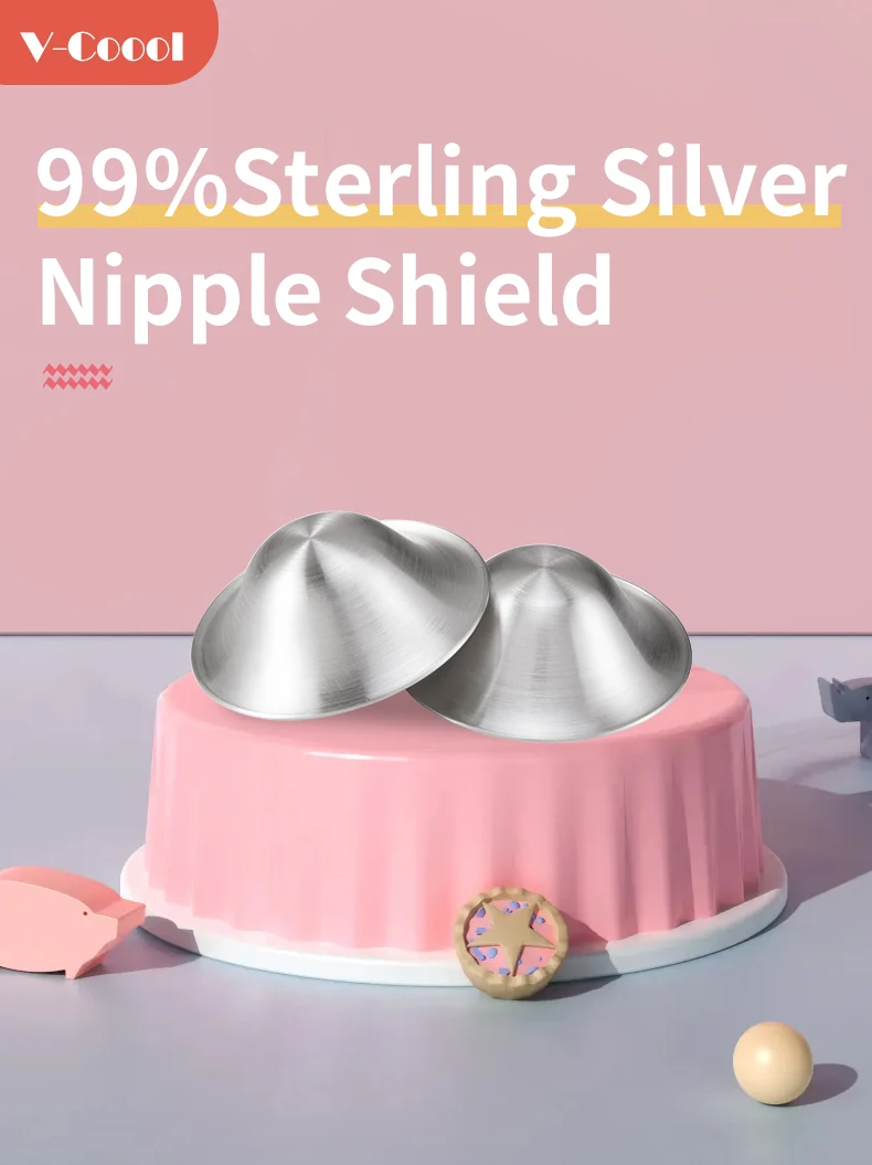 Vcoool The Original Silver Nipple Shield Nipple Shield Breast Cover Release Pain Buy Silver