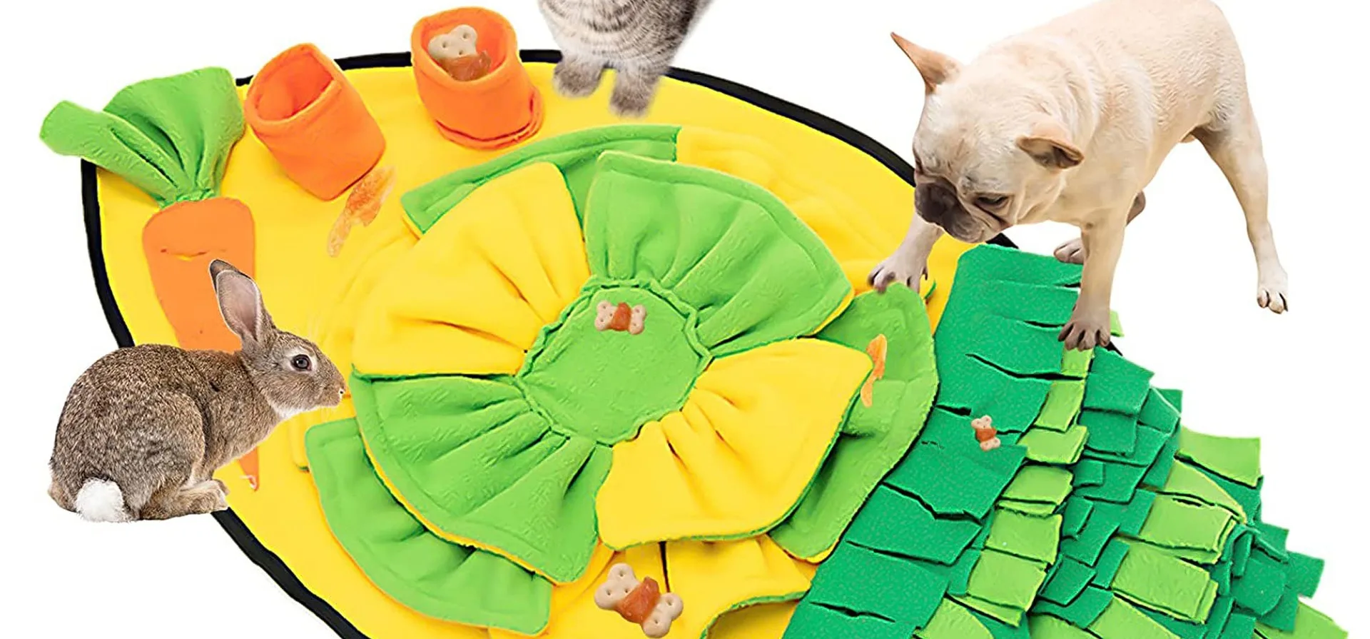 Washable Pet Snuffle Mat Iq Training Dog Sniffing Toy Nose Work Slow