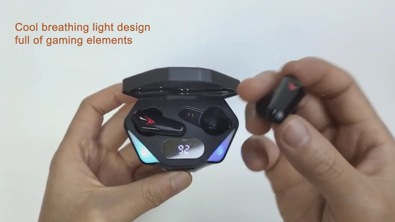 X15 Tws Wireless Gaming Earbuds With Led Gaming Lights Stereo Earphones