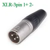 Conector XLR de 3 pines 1+2-