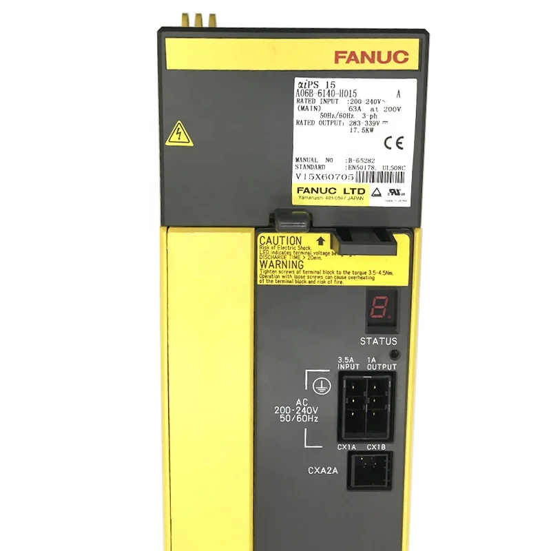 100% Original and New FANUC A06B-6140-H015 ALPHA I POWER SUPPLY MODULE MDL AiPS-15 Fanuc Power Drive