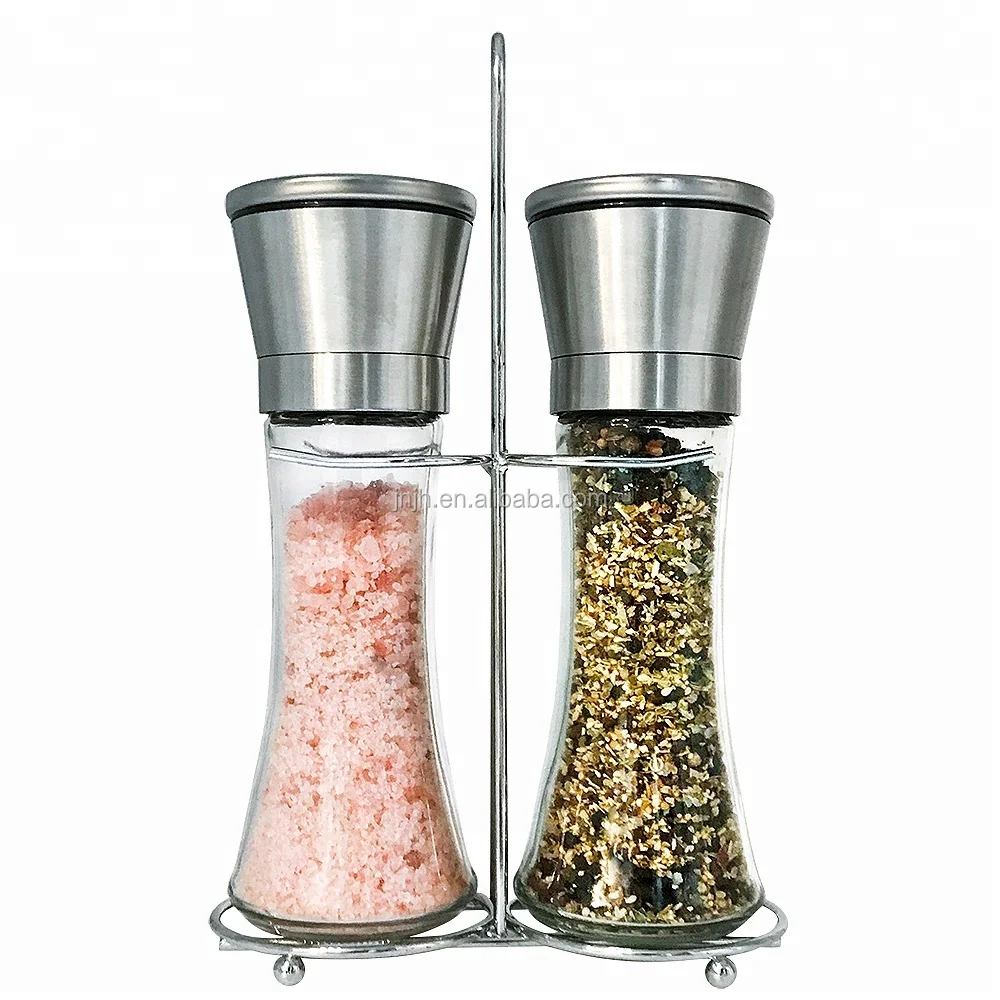 Salt And Pepper Grinder, Stainless Steel Adjustable Ceramic Sea