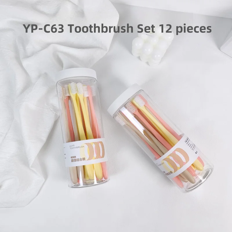 UUYP Cheap Price Extra Soft Bristle Extra Soft Oral Teeth Cleaning Universal Family Use Reusable Hot Selling 12Pcs Toothbrush Hfa1fefa9a57f4a128adca61ad6e9c2e3K
