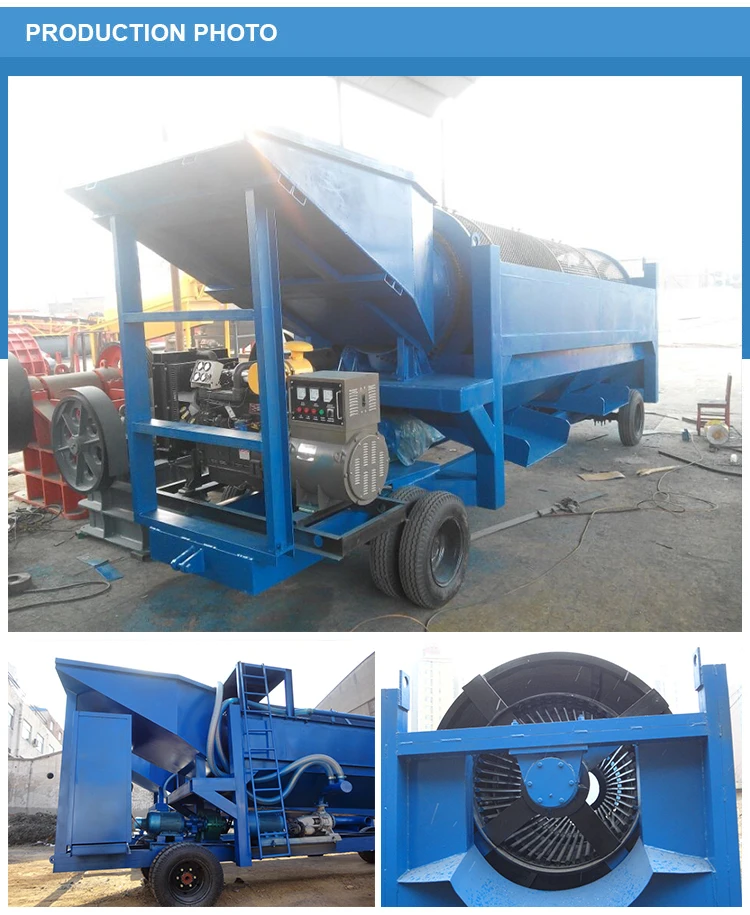 Mobile gold washing equipment price for alluvial gold plant