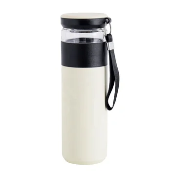 Business thermos cup 500ml double walled 304 stainless steel vacuum flask with tea infuser