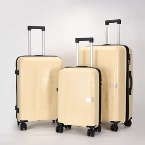 custom logo Neoprene Trolley case Fashionable New Arrival Travel 28-inch Three-piece Set Silent Universal Wheels 20-inch