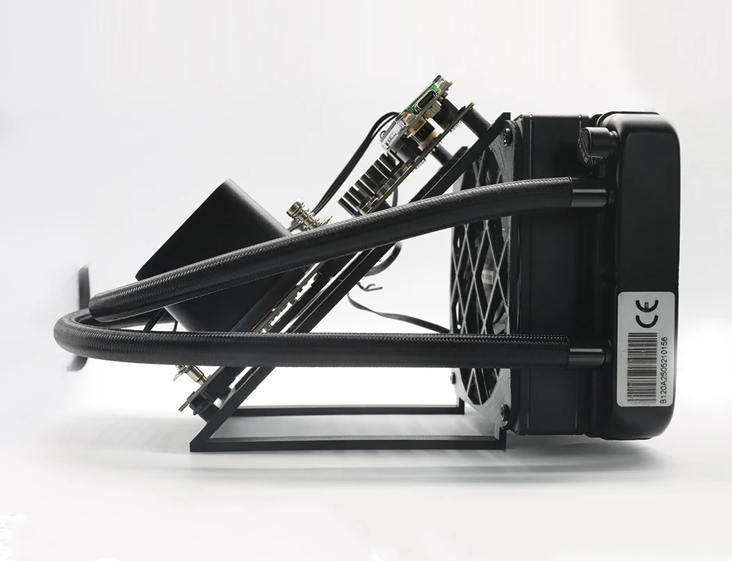 Bitaxe NerdQaxe++ Hydro 4.8T 75W Silent Home Bitcoin Miner Apexto Solo BTC  Hydro Cooling