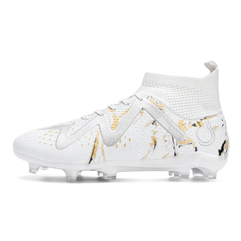 Factory Price Soccer Field Boot Waterproof Breathable Football Shoes  High Ankle Men's C aperçu 10