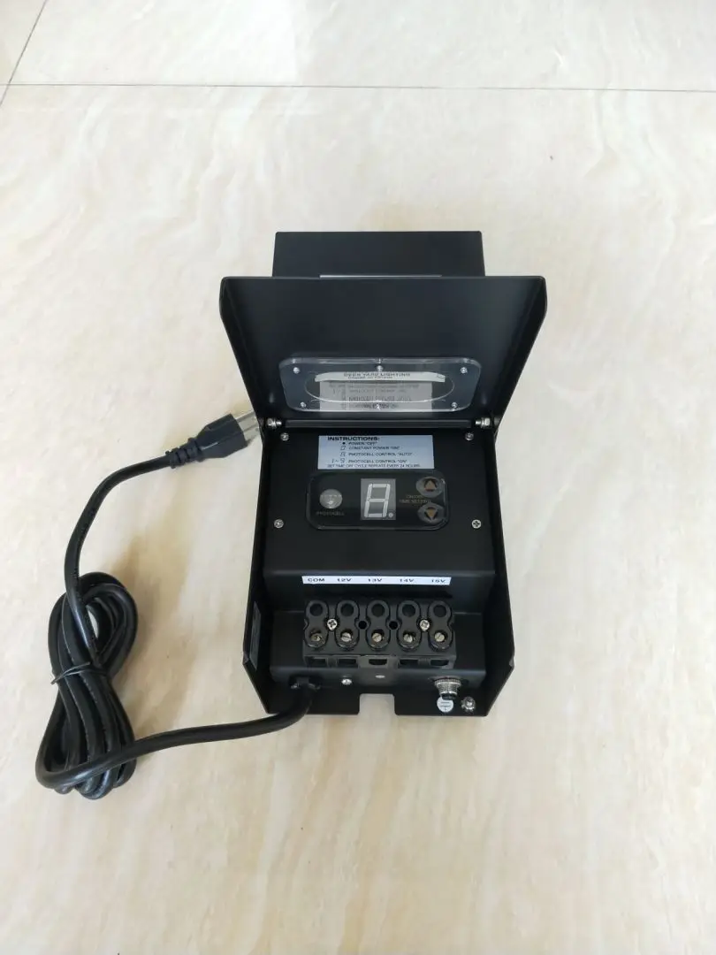 12v Lighting Transformer 100W PHOTO CELL Timer Outdoor Low Voltage Landscape Light Transformer 300W 10 Low Voltage Transformer