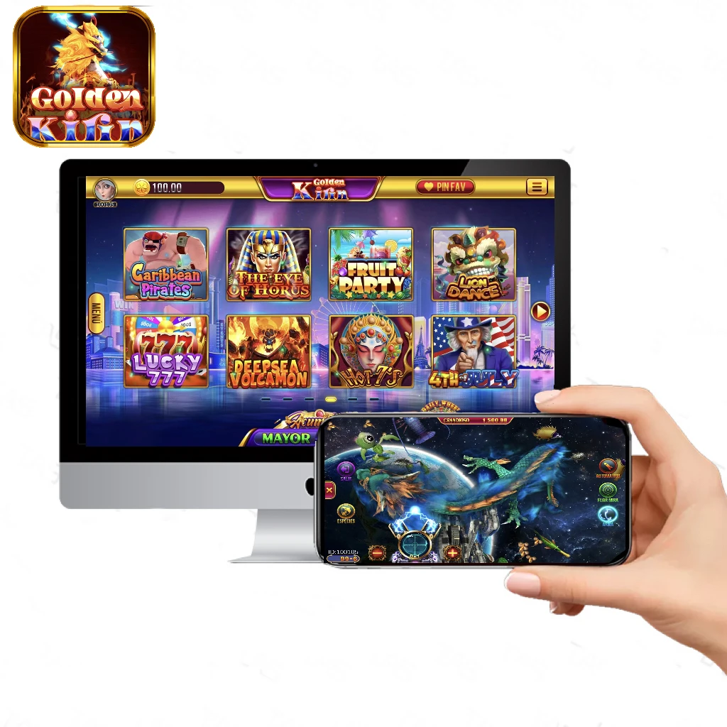 2022 хит продаж аркадный автомат онлайн мобильный 4 игрока Золотая кириновая Рыбная