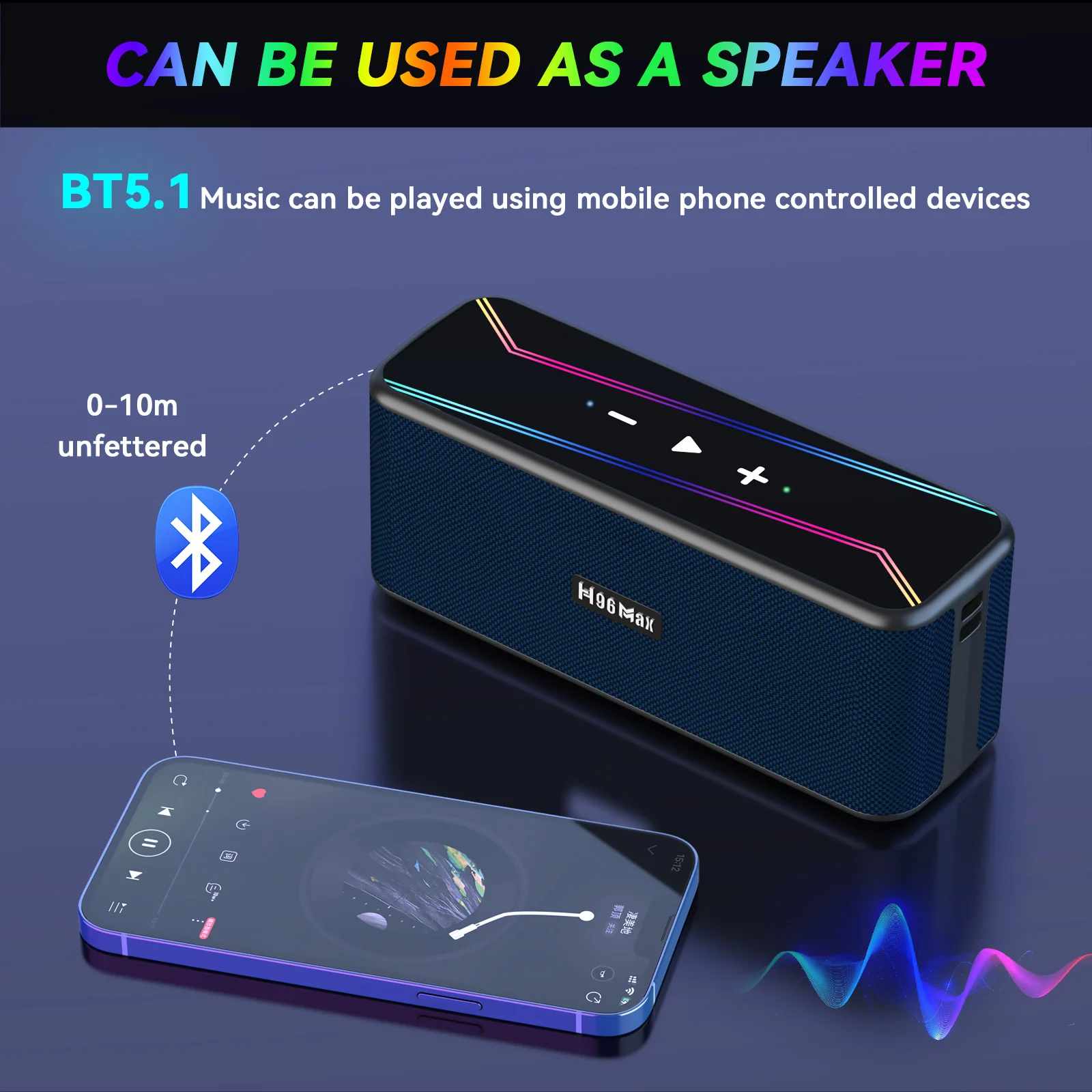 Newest H96 Max M7 Android 13.0 TV Box From China Set Top Box BT 5.1 Media Player with BT Speaker