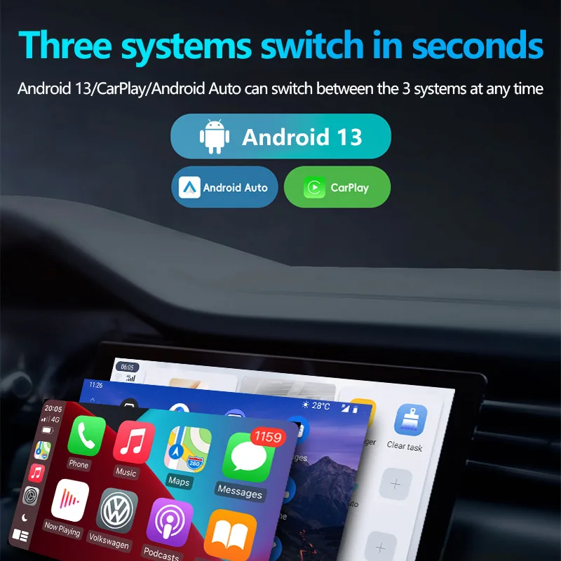 GT6PRO Android 13搭載 AIボックス 8GB/128GB Carplay対応