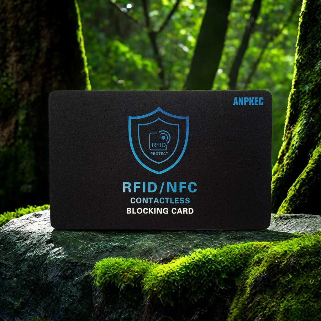 HF RFID NFC Signal RFID Blocker Card Custom Logo Credit Card Blocker ...