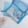 Funda con cremallera A5-azul