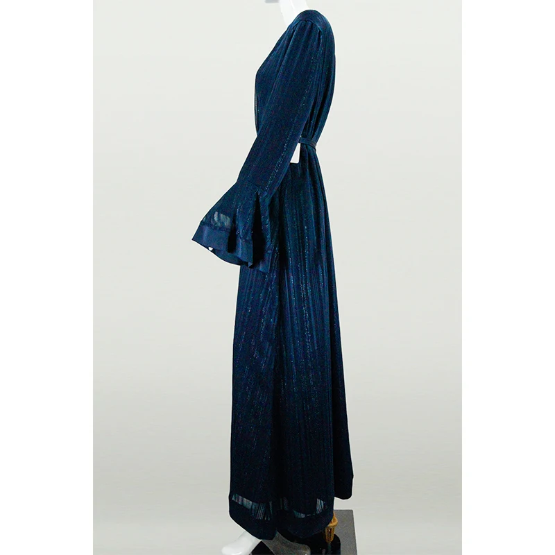 Breathable Muslim Abaya Dress for Women Daily Islamic Modest Wear Lightweight Long Sleeve Prayer Robe Simple Design Kaftan