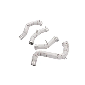YT Stainless Steel Turbo Downpipe with Heat Shield for Mercedes-Benz E63/E63S W213 4.0T Sport Header