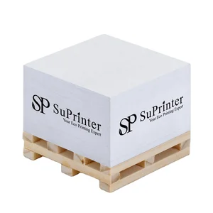 Paper 4 Side Printing Memo Cube Adhesive Sticky Note Pad Block Custom Memo Pad Square Cubes